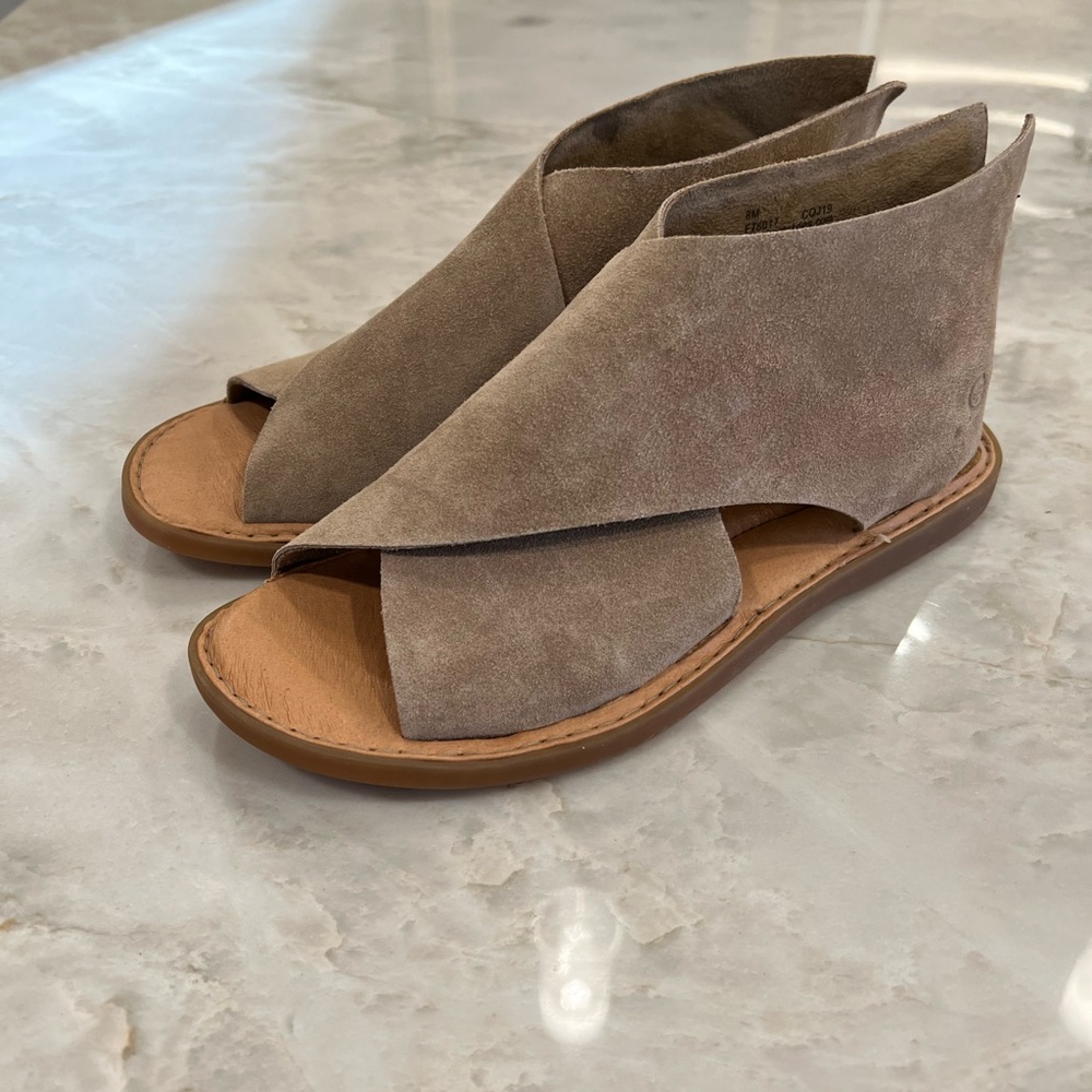 Born IWA Suede Sandals- Size 8